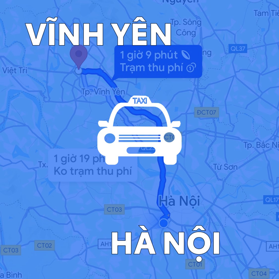 Giá xe ghép hà nội vĩnh phúc